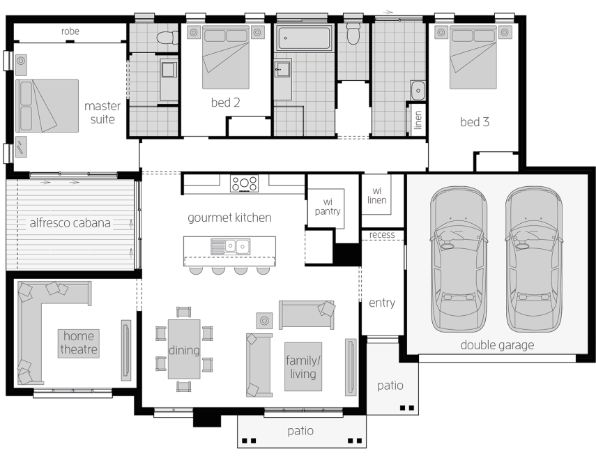 Architectural New Home Designs - Cambridge Floor Plans